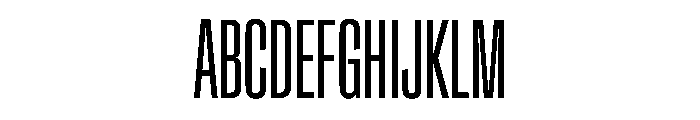 Crystal UltraCondBook Font UPPERCASE