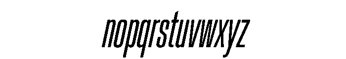 Crystal UltraCondBookIta Font LOWERCASE