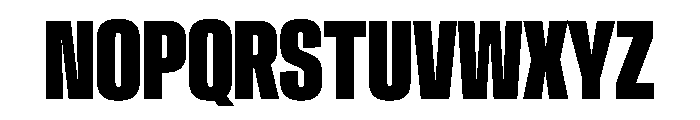 Crystal UltraCondExtBd Font UPPERCASE