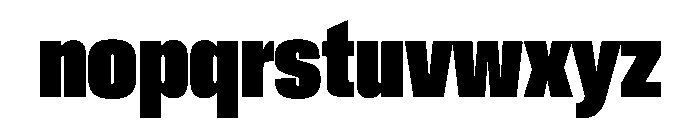 Crystal UltraCondExtBlk Font LOWERCASE
