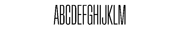Crystal UltraCondExtLt Font UPPERCASE