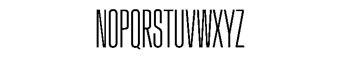 Crystal UltraCondExtLt Font UPPERCASE
