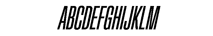 Crystal UltraCondIta C4229099 Font UPPERCASE