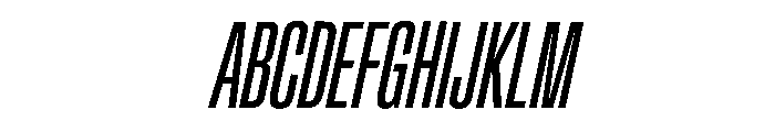 Crystal UltraCondIta Font UPPERCASE