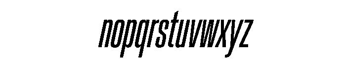 Crystal UltraCondIta Font LOWERCASE
