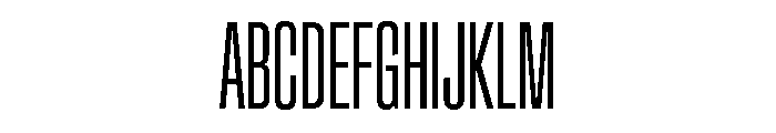 Crystal UltraCondLight 941abc6d Font UPPERCASE