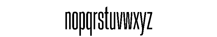 Crystal UltraCondLight 941abc6d Font LOWERCASE