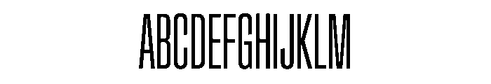Crystal UltraCondLight Font UPPERCASE