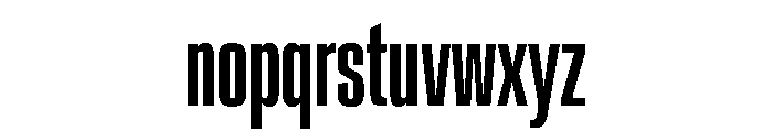Crystal UltraCondMedium C58ced06 Font LOWERCASE