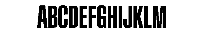 Crystal UltraCondSemBd Font UPPERCASE