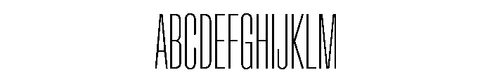 Crystal UltraCondThin 09405aa3 Font UPPERCASE