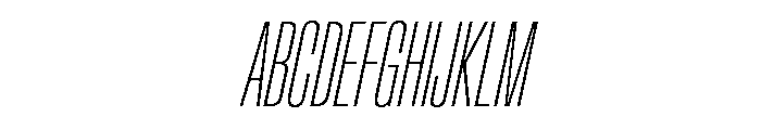 Crystal UltraCondThinIta 022cdacf Font UPPERCASE