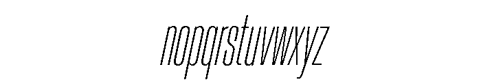 Crystal UltraCondThinIta 022cdacf Font LOWERCASE