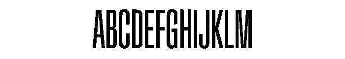 Crystal UltraCondensed Font UPPERCASE