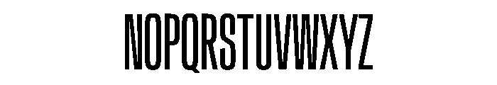 Crystal UltraCondensed Font UPPERCASE