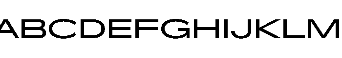 Crystal UltraExpanded Font UPPERCASE