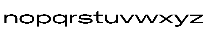 Crystal UltraExpanded Font LOWERCASE