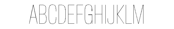 Crystal XCnHairline 840ff2c7 Font UPPERCASE