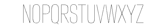 Crystal XCnHairline 840ff2c7 Font UPPERCASE