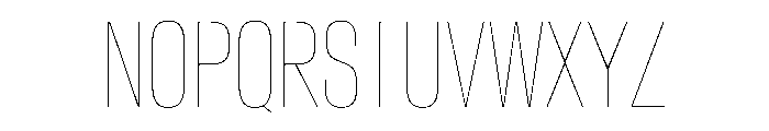 Crystal XCnHairline Font UPPERCASE