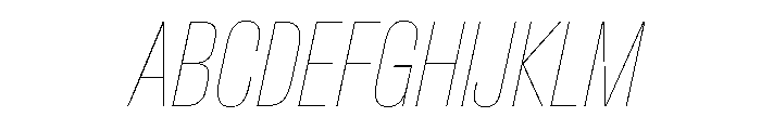 Crystal XCnHairlineIt 1d7996b4 Font UPPERCASE