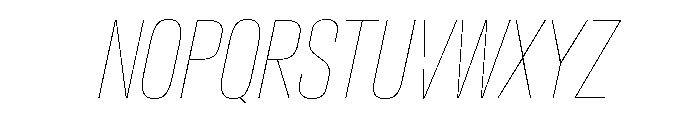 Crystal XCnHairlineIt 1d7996b4 Font UPPERCASE