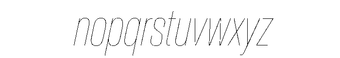 Crystal XCnHairlineIt 1d7996b4 Font LOWERCASE