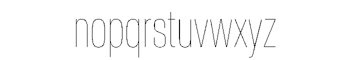 Crystal XCnHairline Font LOWERCASE