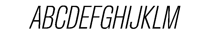 Crystal XCnXLtIt Font UPPERCASE