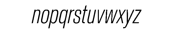 Crystal XCnXLtIt Font LOWERCASE