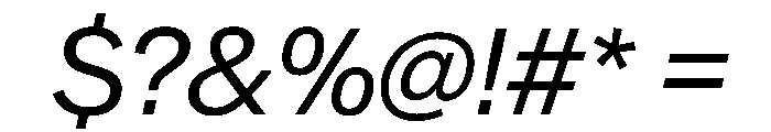 CrystalVAR BookItalic Instance Font OTHER CHARS