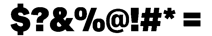 CrystalVAR CondensedBlack Instance Font OTHER CHARS