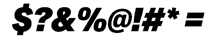 CrystalVAR CondensedBlackItalic Instance Font OTHER CHARS
