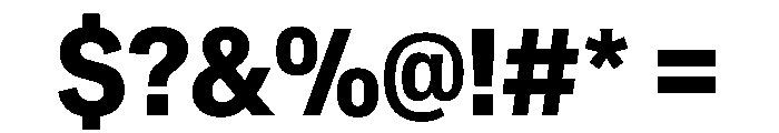 CrystalVAR CondensedBold Instance Font OTHER CHARS