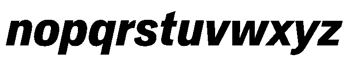 CrystalVAR CondensedBoldItalic Instance 40ecdd80 Font LOWERCASE