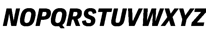 CrystalVAR CondensedBoldItalic Instance Font UPPERCASE