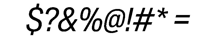 CrystalVAR CondensedBookItalic Instance Font OTHER CHARS