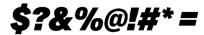 CrystalVAR CondensedExtraBlackItalic Instance Font OTHER CHARS