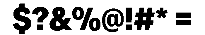 CrystalVAR CondensedExtraBold Instance Font OTHER CHARS