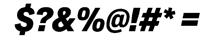 CrystalVAR CondensedExtraBoldItalic Instance Font OTHER CHARS