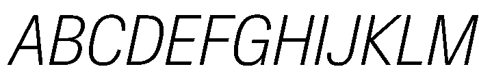 CrystalVAR CondensedExtraLightItalic Instance E5bd93f8 Font UPPERCASE