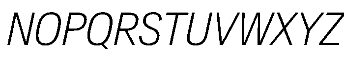 CrystalVAR CondensedExtraLightItalic Instance E5bd93f8 Font UPPERCASE