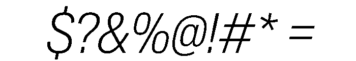 CrystalVAR CondensedExtraLightItalic Instance Font OTHER CHARS
