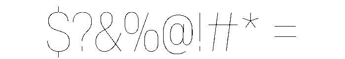 CrystalVAR CondensedHairline Instance Font OTHER CHARS