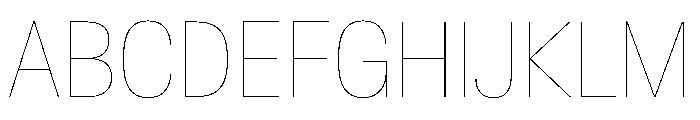 CrystalVAR CondensedHairline Instance Font UPPERCASE