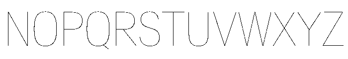 CrystalVAR CondensedHairline Instance Font UPPERCASE