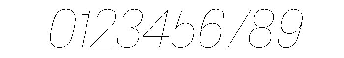 CrystalVAR CondensedHairlineItalic Instance Font OTHER CHARS