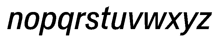 CrystalVAR CondensedItalic Instance 243ce13f Font LOWERCASE