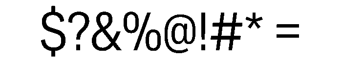 CrystalVAR CondensedLight Instance Font OTHER CHARS