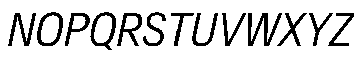 CrystalVAR CondensedLightItalic Instance 437c8655 Font UPPERCASE